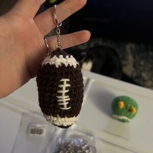Crochet Football Keychain